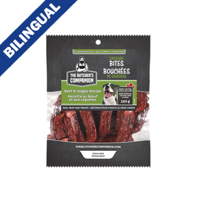 THE BUTCHER'S COMPANION Sausage Bites Beef & Veggie 150g