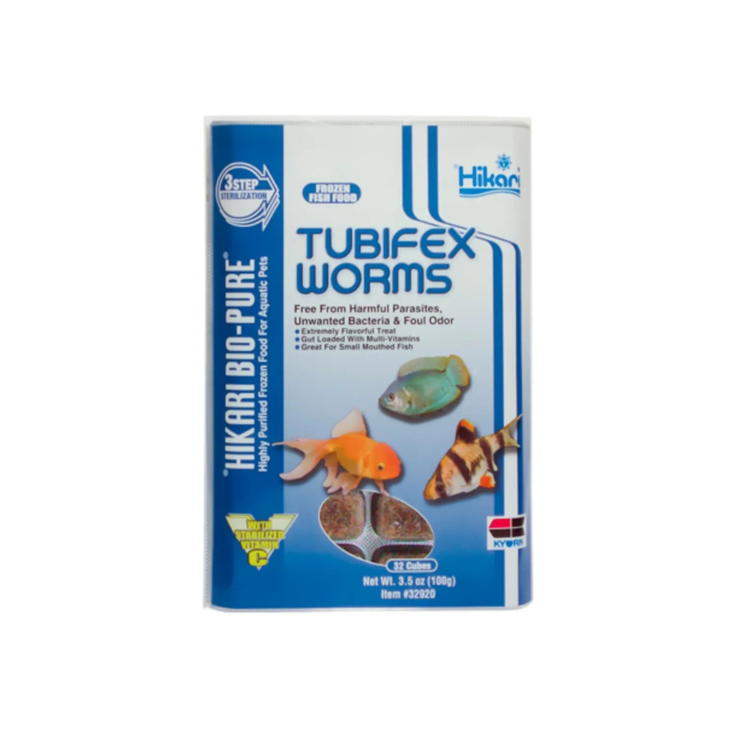 TUBIFEX WORMS CUBES 3.5OZ