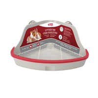 Living World Corner Litter Pan Gray Small