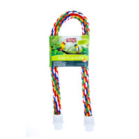 Living World Multi-Coloured Cotton Perch 30 mm x 90 cm