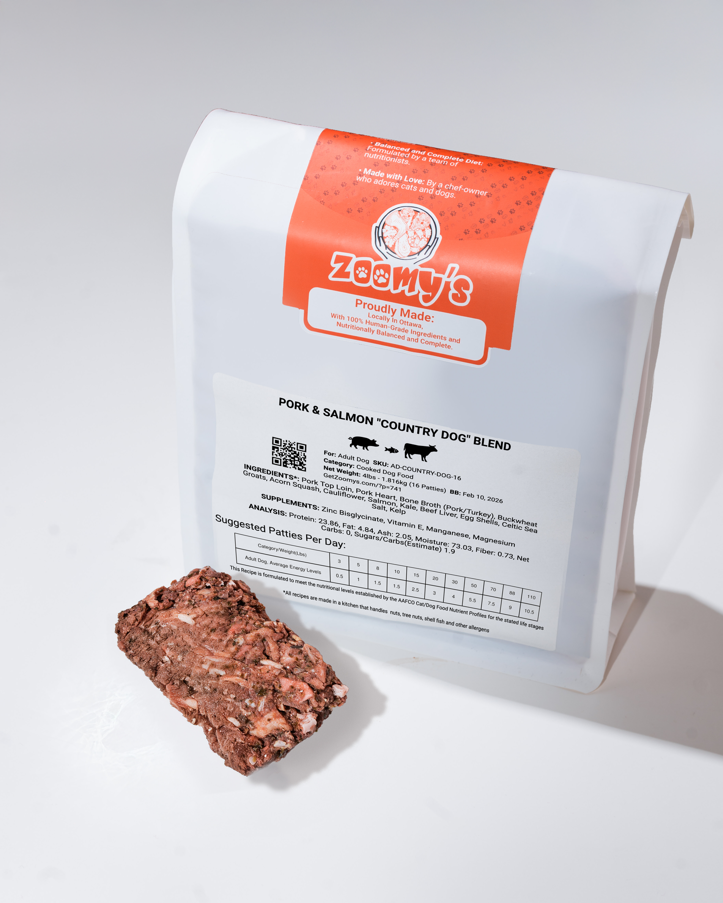 ZOOMYS RAW TURKEY & KALE “GOBBLE GOBBLE IT DOWN”