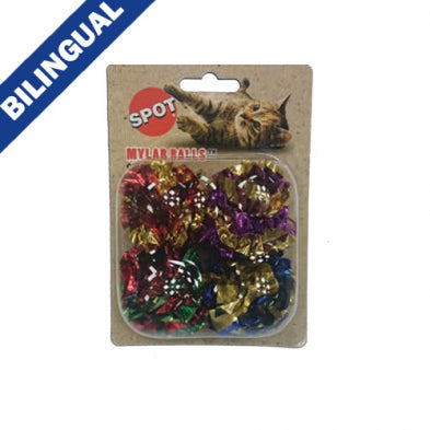 SPOT MYLAR BALL CAT 4PK