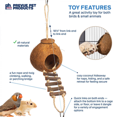 Prevue Hendryx™ naturals™ Coco Hide with Ladder