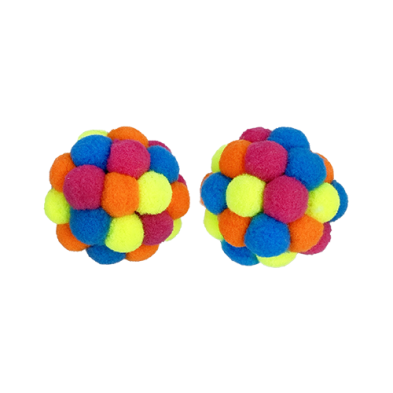 Multipet® PomPom Rattle Cat Toy (2 Pack)