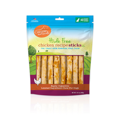 Canine Naturals® Hide Free Chicken 5" Stick (40 Pack)