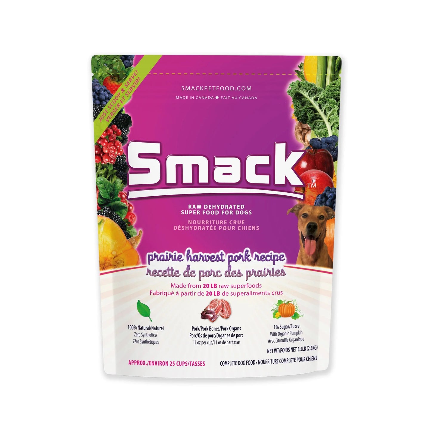 Smack Prairie Harvest Pork Dog 1.5 kg